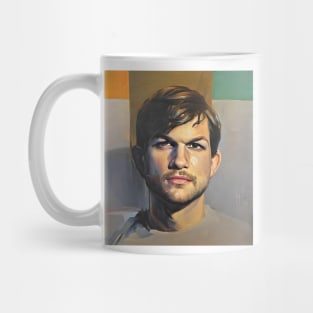 painting of Ashton`s face Mug